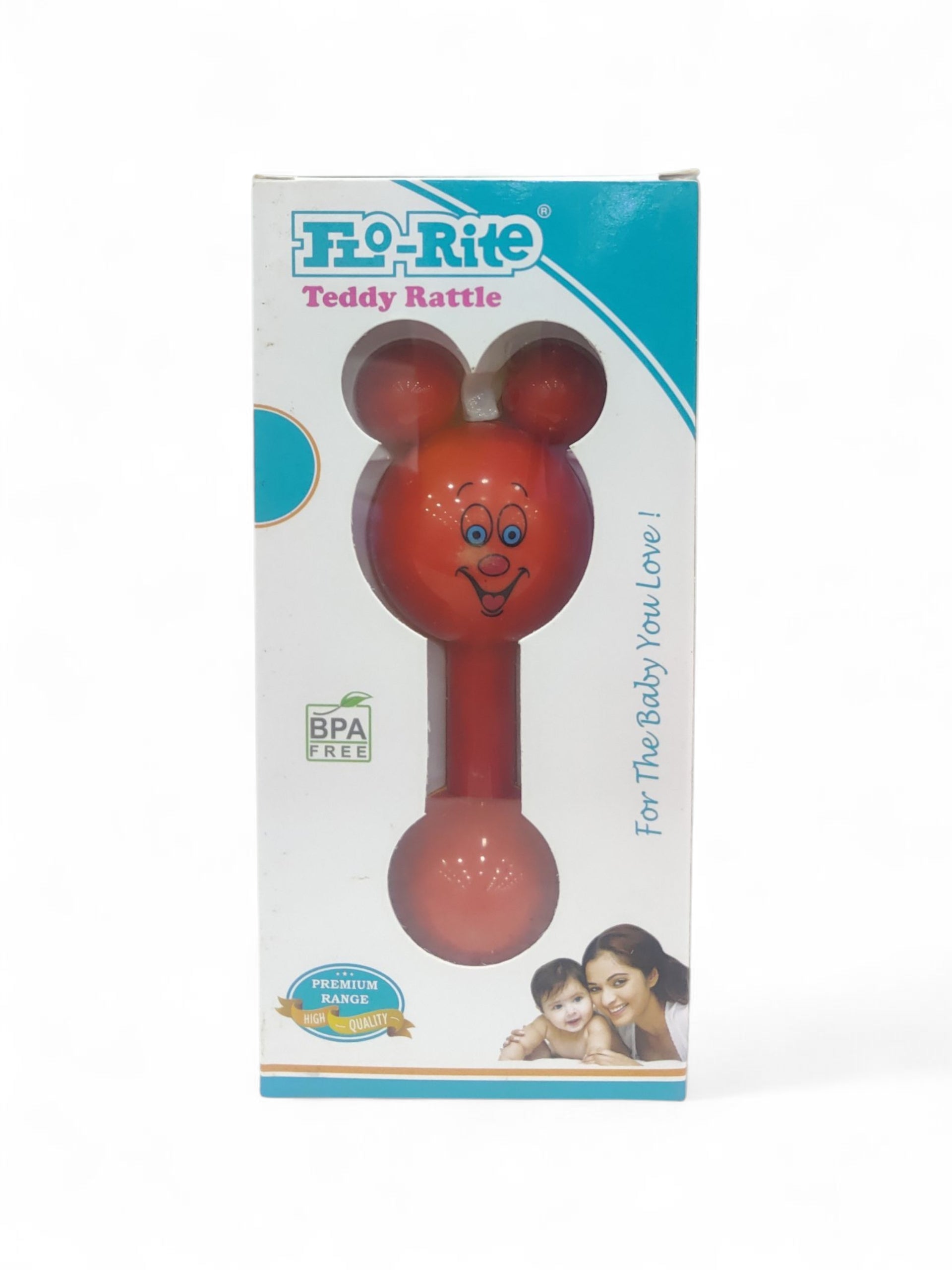 FLO RITE TEDDY RATTLE RED FLO RITE TEDDY RATTLE RED